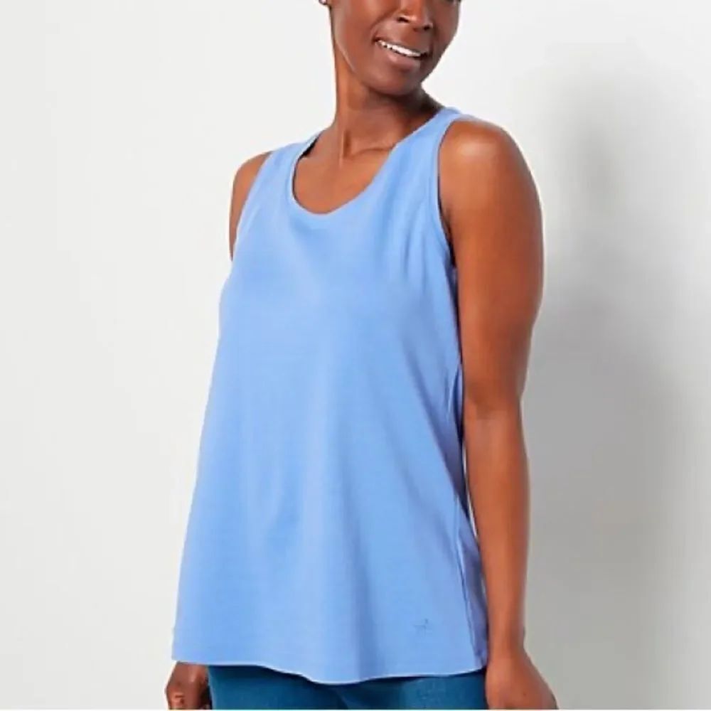 Isaac Mizrahi Live! Essentials Pima Cotton Swing Tank